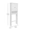 Flash Furniture Dune Farmhouse Over the Toilet Shelf Cabinet, Magnetic Close Doors, Adjustable In-Cabinet Shelf FS-BATH-1-WH-GG - alternate 9